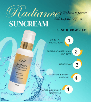 M. Radiance Suncream SPF 60 PA+++ | UVA/UVB Protection | 120ml
